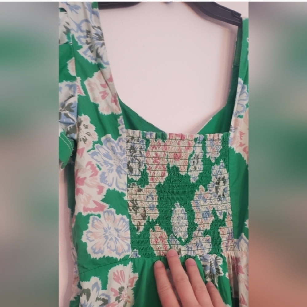 Tanya Taylor Danielle Floral Print Puff Sleeve Dress - Picture 11 of 16